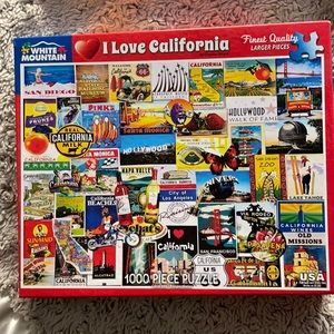 I Love California 1000-piece jigsaw puzzle